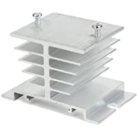 Easycarga Aluminum SSR disipador de calor 80x50x50mm- para refrigeración 10–40 A- relé de estado sólido SSR…